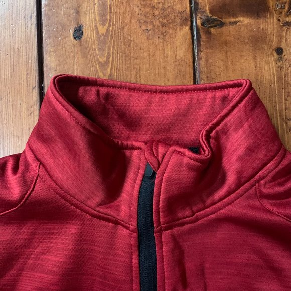 Men's Running Room Fit-Wear Athletic Small Red Full Zip 100% Polyester Vest EUC - Picture 6 of 10